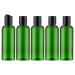 Livfa empty 100ml bottles with flip cap travel bottles donor plastic bottle set (5 pieces) empty plastic container for cosmetics filling bottles green