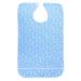 Adult Bibs for Eating Waterproof Mealtime Bib for Elderly Reusable Large Clothing Protector Crumb Catcher for Men Women(27 * 17 * 2cm-Flower Blue) 27*17*2cm Flower Blue