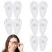 Gimocool glasses nose pad - 5 pairs of Air bag silicone nose pads - anti -slip -nose pads for glasses sunglasses screwable soft nose cushions as a replacement