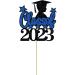 Fulenyi Decorations for Graduation Cakes Congratulations Graduation Supplies Cake Decorations High School Graduation College Graduation Decorations Black Blue - Buy Online on GoSupps.com