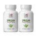 antioxidants supplement - clear skin supplement - SPIRUILINA 500MG - immune support supplement - hair skin and nails vitamins - brain supplement - chlorella capsules - spirulina pills - 2 bottles