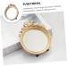 Minkissy European Style Handheld Wall Mirror for Dresser and Travel - Resin Miss Golden 12x11x1cm - Buy Online on GoSupps.com