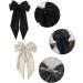 2PCs Solid Silk Satin Bowknot Hairpins for Women and Girls - Buy Online on GoSupps.com