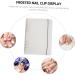 Housoutil 1set Piece Nail Art Organizer Nail Display Book Adhesive Book Finished Nail Sample Booklet Nail Salon Accessory Nail Display Holder Plastic Display Board Finished Product 23x18cm Transparent - Buy Online on GoSupps.com