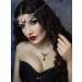 Doubnine Crescent Moon Boho Head Chain Pendant Gothic Headpiece in Black Beads for Women and Girls - Buy Online on GoSupps.com