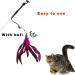 Cat Feather Toy Wand Replacement Refills - 10 Natural Feathers - A-10PCS - Buy Online on GoSupps.com