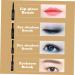 Didiseaon 1pc Eye Shadow Brush Concealer Eyeliner Brush Portable Lipstick Brush Red Sparkly Headband Luster Hair Yarn for Braids Applicator Cosmetic Bag Brush With Cover Set - Buy Online on GoSupps.com