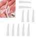 10pcs Tweezers Protective Cover Elbow Plastic Tweezers Protective Cover Anti-dust Non-slip Eyelash Grafting Tool