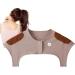 FACYNDE Warm Shoulder Wrap for Women | Comfortable Neck Wrap for Breastfeeding | Thicker Collarless Design | Safe & Cozy in Air-Conditioned Rooms - Red-Brown - Buy Online on GoSupps.com