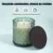Serenity Warm Amber Scented Candle | 7 oz Natural Soy Aromatherapy | Long Lasting Home D cor | Relaxation Gift for Women & Men - Buy Online on GoSupps.com