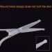 Olakin 9cm Nose Hair Scissors - Multipurpose Rounded Tip Trimming Tool for Nasal Hair, Eyebrows, Ear Hair, and Beards - Buy Online on GoSupps.com
