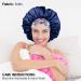 Silk Hair Bonnet for Sleeping - Reduce Frizz and Knots - Sleep Cap for Black Women - Teal, One Size M/L - Buy Online on GoSupps.com