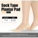 KALIONE Metatarsal Foot Pads - 4 Pairs Ball of Foot Cushions for Women | Comfort & Pain Relief - Size 6-9 | Beige & Black Socks - Buy Online on GoSupps.com