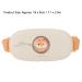 Heated Uterus Belt for Menstruation | 4-Level High Frequency Vibration Waist Belt for Women - Comfort & Relief (White) - Buy Online on GoSupps.com