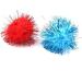 BIPY 20/Pack 3.5cm Cat Toy Soft Balls Kitten Toys with Tinsel Fluff Indoor Pompom Ball Assorted Color Random Tinsel fluff ball 20pcs - Buy Online on GoSupps.com