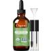 Cliganic Organic Castor Oil  100% Pure (2oz with Eyelash Kit) - For Eyelashes  Eyebrows  Hair & Skin