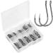 Jinlaili Fishing Hooks - 100 Carbon Steel Hooks (3#-12#) with Eyelet & Barren Fishing Accessories in Plastic Box - Perfect for International Fishing Trips - Buy Online on GoSupps.com