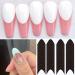 French Manicure Nail Stickers - 6 Sheets French Tip Nail Guides for DIY Nail Art - Buy Online on GoSupps.com