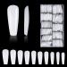 Nail tips 500 pieces wrong nail acrylic artificial nail tips with storage case for nail studios and DIY nail art at home 10 sizes (white) white 1 piece (500 pack)