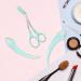 3 Pcs Eyebrow Grooming Set with Razor, Scissor, and Comb - Green | Eyelash Hair Remover and Shaping Tool for Men and Women - Buy Online on GoSupps.com