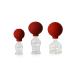 Lauschaer glass 3er cupping glass set with ball 25-35-45mm for professional medical fireless cupping ore blades hand-shaped cupping glass cupping glass