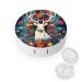 Contact Lens Case Colorful Triangles Reindeer And Snowflakes Portable Travel Contact Lens Box Contact Lens Storage Box