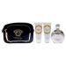 Versace Versace Eros Pour Femme 3.4oz EDP Spray 3.4oz Body Lotion 3.4oz Bath and Shower Gel Clutch Women 4 Pc Gift Set - Buy Online on GoSupps.com
