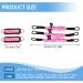 Ankle Resistance Bands with Cuffs Set 60lbs Three Different Pound Resistance Bands for Kickbacks Hip Fitness Training Exercise Bands for Butt Lift Women Pink - Buy Online on GoSupps.com