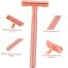 Fomiyes 5 Manual Safety Razor for Women - Double-Edged Lady Shaver with Long Handle & Blades - Perfect for Beard & Body - Buy Online on GoSupps.com