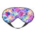 Beautiful Rainbow Colors Mermaid print Light blocking eye mask soft eye mask adjustable for sleep travel yoga etc