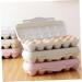 KOMBIUDA 2pcs 12 Mustard Egg Holder for Fridge Eggs Organic Refrigerator Egg Holder Storage Box Plant Avocado Khaki 30X11cm - Buy Online on GoSupps.com