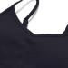 Shop Women's Crossback Sports Bra - Padded Back-Free Adjustable Fitness Top | Ribbed & Stylish Gym BH in Black - Buy Online on GoSupps.com
