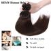 SEGO Extensions Real Hair Keratin U-Tip Remy Human Hair - 50 Strands Medium Brown #4 22 Inch (56cm) 50g - Buy Online on GoSupps.com