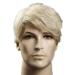 JYWIGS Male Wig Blond Short Hair for Men Side Swept Bangs