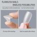 240PCS Transparent Soft Gel Full Cover Nail Tips Kit for Salon Quality Nail Extensions - Short Trapezoid Shape - 12 Sizes - DIY at Home - Buy Online on GoSupps.com