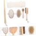 6pcs Healeved Bathroom Scrub Brush Set - Soft Bristle Shower Body Cleaning Scrubber Kit for Household Spa Experience - Buy Online on GoSupps.com