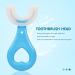 2pcs Kids U-Shaped Silicone Toothbrush Set for Whole Mouth Cleaning - Blue | Ages 2-12 - Buy Online on GoSupps.com