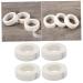 Housoutil 4 Rolls Non-woven Fabric Tape Lash Tape for Eyelash Supplies Eyelash Extension Tape Holder Eyelash Fabric Tape Clear Tape Clear Duct Tape White Fake Eyelashes Microporous 4 Rolls White