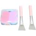 Silicone Cleansing Brush - Pink & Purple Dual-Sided Exfoliating Tool for Women | Gentle Skin Care & Deep Cleaning - Buy Online on GoSupps.com