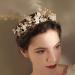 Gold Tiara Butterfly Rhinestone Crown for Wedding Bride - Crystal Queen Headpiece for Women and Girls - Buy Online on GoSupps.com