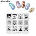 Alexnailart Nail Stamping Plates Set - Fashion Image Stencils for DIY Manicure | 3 Premium Nail Art Tools - Buy Online on GoSupps.com