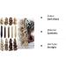 Long Short Claw Ponytail Hair Extension - Clip-In Synthetic Hairpiece 18 Curly Dark Black - Buy Online on GoSupps.com