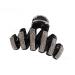 Fodattm Women Lady Fashion Large Fancy Rhinestones Hair Clamp Hair Claw Clips Elegant Crystal Jaw Clips Hairpins (Black)