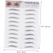FRCOLOR 4 Pcs 3d Eyebrow Stickers Cosmetology Kit Makeup Stickers Imitation Eyebrow Make up Template Miss 1 count (Pack of 1) Blackx2pcs - Buy Online on GoSupps.com