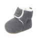 MASOCIO Baby Boy Girl Winter Warm Booties Infant Soft Sole Boots Anti-Slip First Walking Shoes 12-18 Months Gray