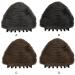 BEALIFE Exquisite Workmanship Cat Ear Claw Clip Hair Extension Increase Hair Volume Fluffy Cow Horn High Temperature Fiber Dark Brown - Buy Online on GoSupps.com