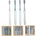 Eco-Friendly Kombiiuda Manual Toothbrush Set - 4 Reusable Men's Travel Brushes for Camping & Home - Buy Online on GoSupps.com