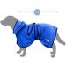 Bella & Balu Dog Bathrobe - Absorbent Microfiber Towel for Dogs | Ideal for Swimming & Rain - Size M (Blue) - Buy Online on GoSupps.com