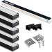 .One-bath LED aluminum profile 2m in the piece I LED aluminum profile 5x2m black satined i aluminum profile for LED stripes i light bar i surface