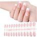 French Nail 10 SheetsColor Matting Press on Nails with White Edge 12 Size Full Cover Stick on Nails Simple False Nails Type 1 French Nails Type1 - Buy Online on GoSupps.com